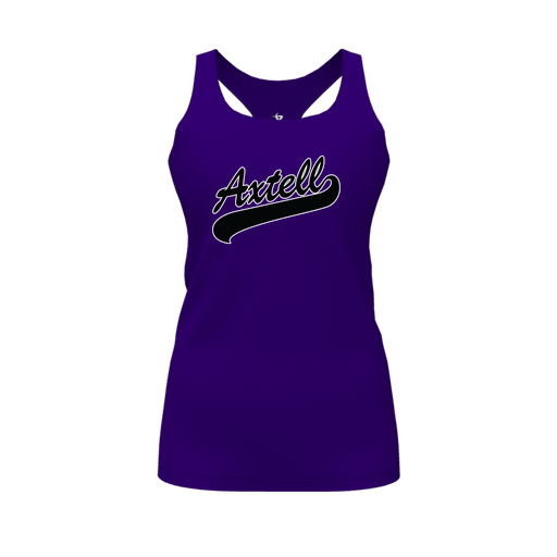[FT0TRBPP-FYS-LOGO1] Decker Racerback Tank Top (Female Youth S, Purple, Logo 1)