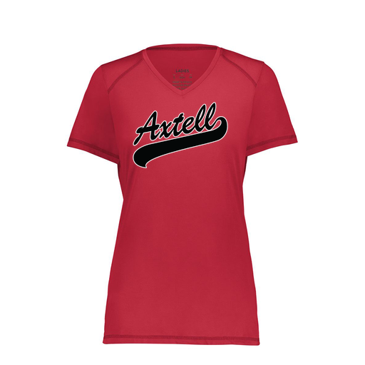 [6844.083.XS-LOGO1] Women's SoftTouch Short Sleeve (Female Adult XS, Red, Logo 1)