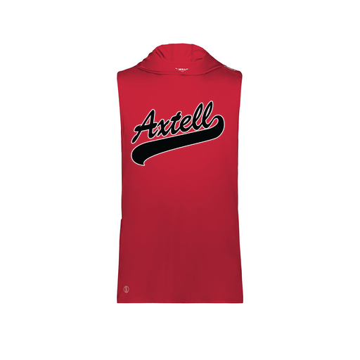 [222590.083.XS-LOGO1] Men's CoolDry Sleeveless Hoodie (Adult XS, Red, Logo 1)