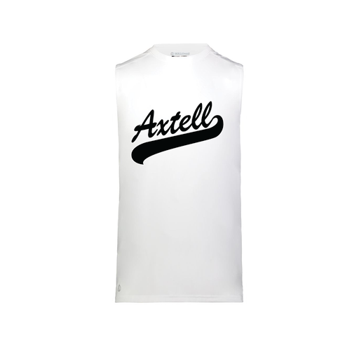 [222593.005.S-LOGO1] Men's CoolDry TankTop (Adult S, White, Logo 1)