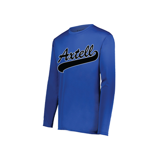 [222822.060.XS-LOGO1] Men's LS Smooth Sport Shirt (Adult XS, Royal, Logo 1)