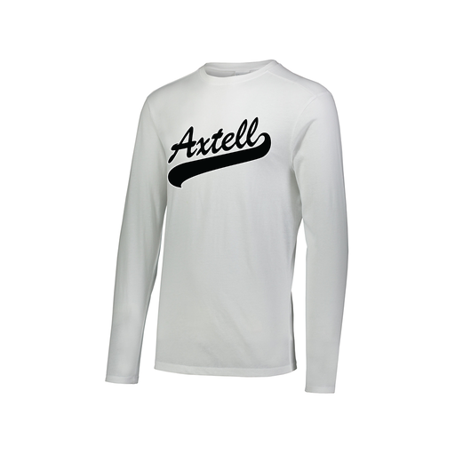 [FTLCUBWH-AXS-LOGO1] Decker Men's Tri-Blend T-Shirt - Long Sleeve (Adult XS, White, Logo 1)
