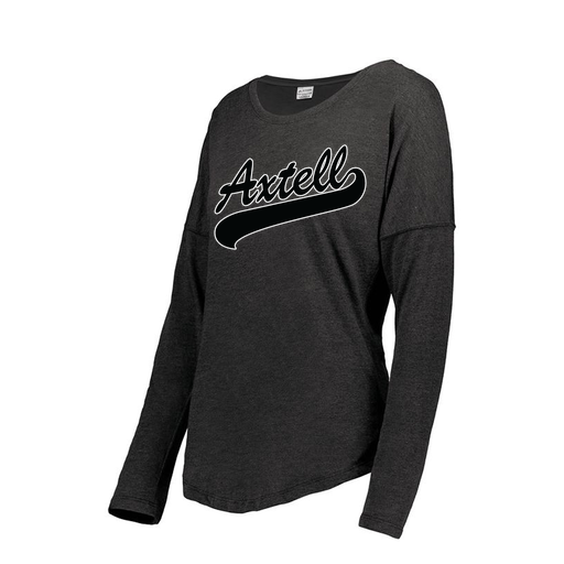 [FTLCUBBK-FAXS-LOGO1] Decker Women's Tri-Blend T-Shirt - Long Sleeve (Female Adult XS, Black, Logo 1)